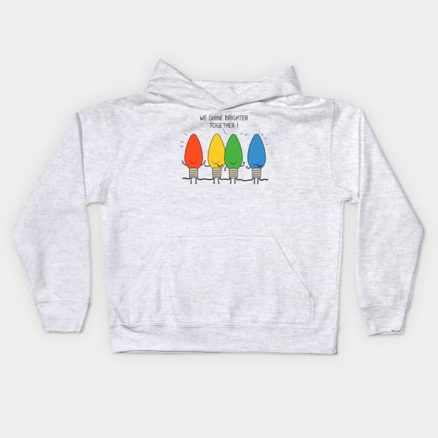 Shine! Kids Hoodie by milkyprint